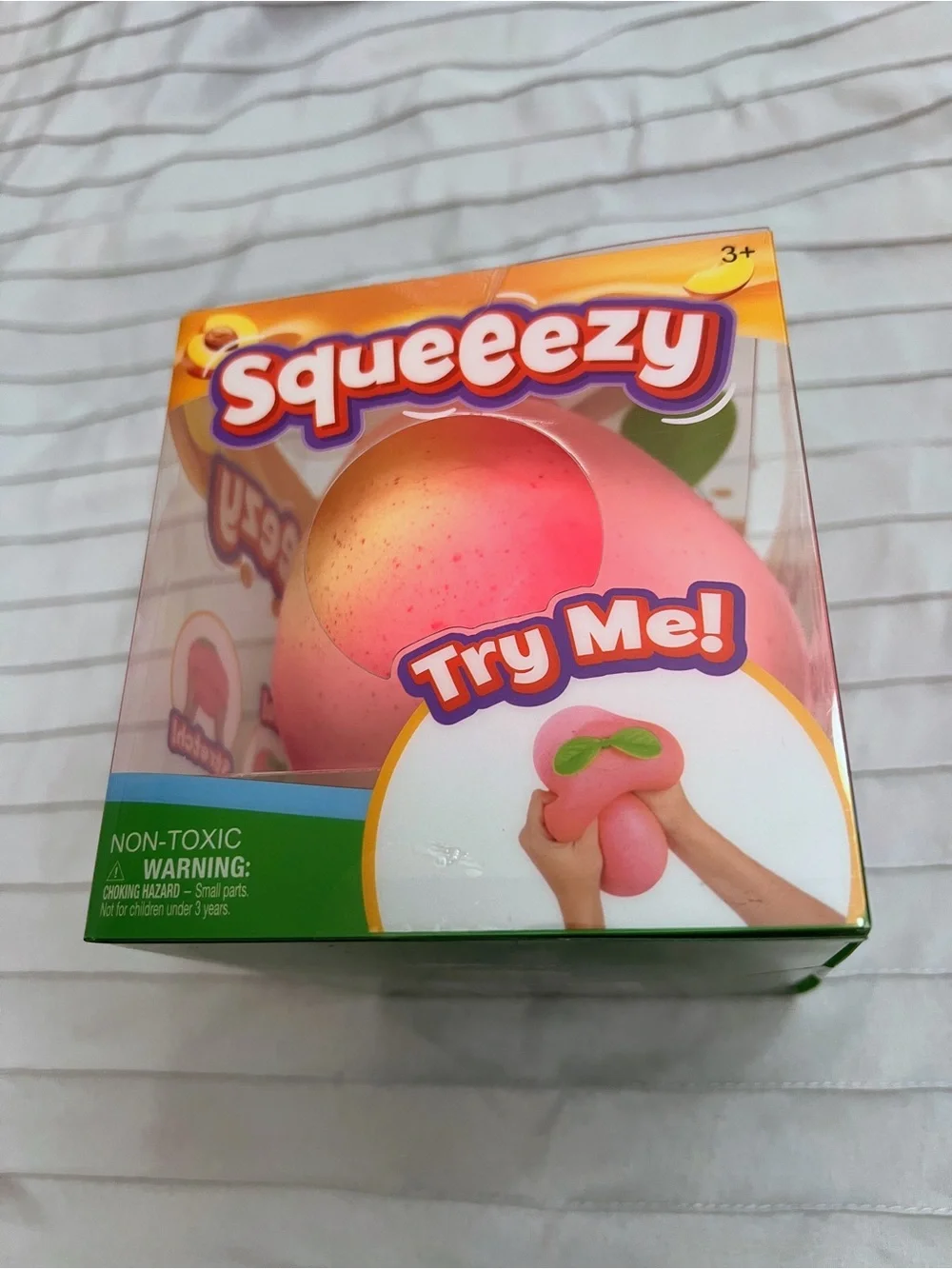 Sunny Days- Squeeezy Peach- Pink- Squishy Fidget Sensory Fruit Toy- Toymendous
